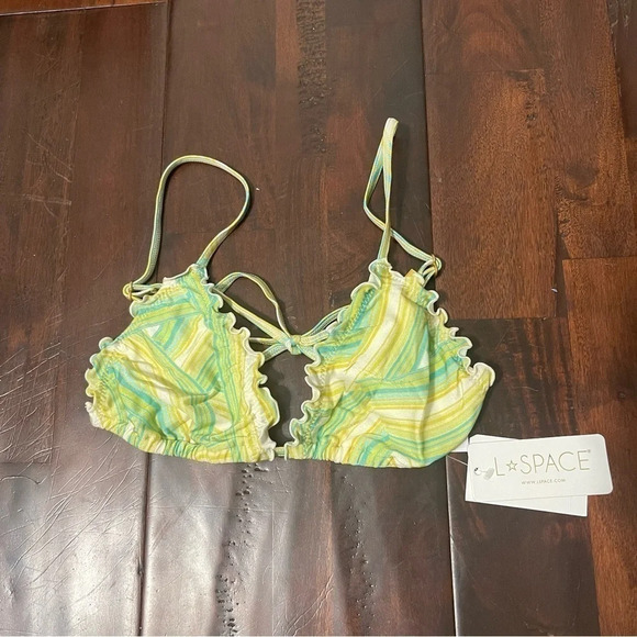 l*space Other - NWT L Space Bikini Top Size Small Maggie Top Green Blue White